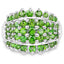 2.48 Carat Genuine Chrome Diopside Sterling Silver Engagement Ring