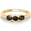1.16 Carat Genuine Black Diamond Sterling Silver Engagement Ring