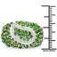 5.18 Carat Genuine Chrome Diopside Sterling Silver Engagement Ring