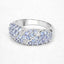 1.48 Carat Genuine Tanzanite Sterling Silver Engagement Ring