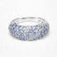 1.48 Carat Genuine Tanzanite Sterling Silver Engagement Ring