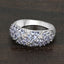 1.48 Carat Genuine Tanzanite Sterling Silver Engagement Ring