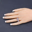 1.48 Carat Genuine Tanzanite Sterling Silver Engagement Ring