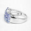 2.55 Carat Genuine Tanzanite Sterling Silver Engagement Ring