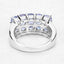2.55 Carat Genuine Tanzanite Sterling Silver Engagement Ring