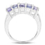 2.55 Carat Genuine Tanzanite Sterling Silver Engagement Ring