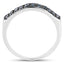 0.40 Carat Genuine Blue Diamond Sterling Silver Engagement Ring
