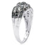 0.36 Carat Genuine Blue Diamond Sterling Silver Engagement Ring