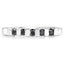 0.50 Carat Genuine Black Diamond Sterling Silver Ring