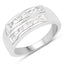 Bague de fiançailles en saphir blanc de 0,70 carat en argent sterling