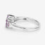 0.96 Carat Genuine Pink Sapphire .925 Sterling Silver Engagement Ring