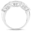 Bague en argent sterling avec saphir orange véritable de 1,08 carat