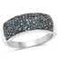 0.42 Carat Genuine Blue Diamond Sterling Silver Engagement Ring