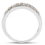 Bague de fiançailles en argent sterling avec diamant blanc véritable de 0,42 carat