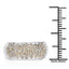 Bague de fiançailles en argent sterling avec diamant blanc véritable de 0,42 carat