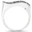 Bague en argent sterling avec diamant champagne de 0,21 carat