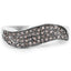 Bague en argent sterling avec diamant champagne de 0,21 carat