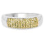 0.22 Carat Genuine Yellow Diamond Sterling Silver Engagement Ring
