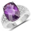 Anillo de Amatista Genuina de 6.50 Quilates en Plata Esterlina .925