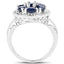 2.10 Carat Blue Sapphire Sterling Silver Engagement Ring
