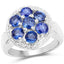 2.66 Carat Genuine Kyanite Sterling Silver Engagement Ring