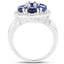 2.66 Carat Genuine Kyanite Sterling Silver Engagement Ring