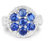 2.66 Carat Genuine Kyanite Sterling Silver Engagement Ring