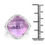 8.40 Carat Genuine Amethyst Sterling Silver Engagement Ring