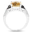 Anillo de Compromiso de Citrino y Diamante de 4.65 Quilates en Plata Esterlina .925
