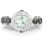 Anillo de Amatista Verde y Diamante de 1.07 Quilates en Plata Esterlina .925