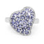 Anillo de Clúster de Tanzanita Genuina de 1.63 Quilates en Plata Esterlina