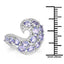 2.21 Carat Genuine Tanzanite Sterling Silver Engagement Ring