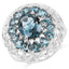 5.98 Carat London Blue Topaz Sterling Silver Cocktail Ring