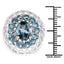 5.98 Carat London Blue Topaz Sterling Silver Cocktail Ring