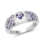 Anillo de plata esterlina .925 con tanzanita genuina de 1.45 quilates