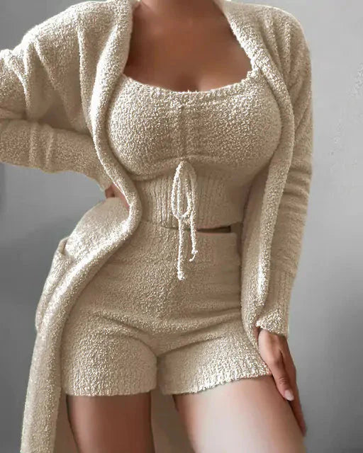 Conjunto de Pijamas de Terciopelo Lujoso