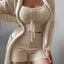 Conjunto de Pijamas de Terciopelo Lujoso