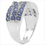 Bague de fiançailles en argent sterling avec tanzanite véritable de 1,26 carat