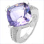 10.30 Carat Genuine Amethyst .925 Sterling Silver Ring