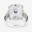 0.44 Carat Genuine Tanzanite Sterling Silver Engagement Ring