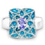 0.44 Carat Genuine Tanzanite Sterling Silver Engagement Ring