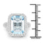 9.25 Carat Genuine Blue Topaz Sterling Silver Ring