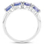 3.00 Carat Genuine Tanzanite Sterling Silver Engagement Ring