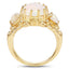 Anillo de Ópalo Etíope Baño de Oro de 14K en Plata Esterlina
