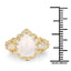 Anillo de Ópalo Etíope Baño de Oro de 14K en Plata Esterlina