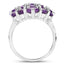 5.44 Carat Genuine Amethyst Sterling Silver Ring