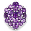 5.44 Carat Genuine Amethyst Sterling Silver Ring