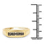Bague de fiançailles en diamant noir plaqué or jaune 14K