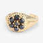 0.91 Carat Black Diamond Sterling Silver Engagement Ring
