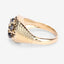 0.91 Carat Black Diamond Sterling Silver Engagement Ring